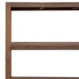 Bassano Shelving Unit - Low - on Wheels - Natural - Recycled Wood and Metal