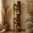 Swirl Shelving Unit - Round - Antique Gold - Metal