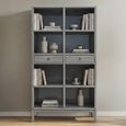 Bookcase - 2 Drawer - Vintage Grey - Lacquered Pine Wood