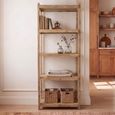 Open Shelving Unit - Natural Weathered - Wooden