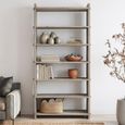 Open Shelving Unit - Wide - Natural Weathered - Wooden