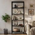 Wellington Open Shelving Unit - Black - Metal