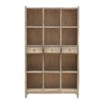 Bookcase - Wide - 3 Drawer - Natural Weathered - Elm Wood