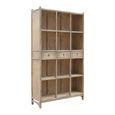 Bookcase - Wide - 3 Drawer - Natural Weathered - Elm Wood