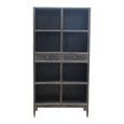 Distressed Bookcase - 2 Drawer - Vintage Black - Wooden
