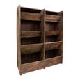 Distressed Bookshelf - Rich Dark - Wooden