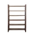 Open Shelving Unit - Cross Braced - Brown - Wooden