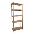 Open Shelving Unit - Natural Weathered - Wooden