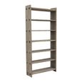 Open Shelving Unit - Wide - Natural Weathered - Wooden