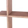 Quincy Open Shelving Unit - Geometric Design - Natural - Pine Wood