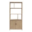Salta Bookcase - 2 Door - Natural - Wooden