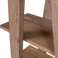 Santander Open Shelving Unit - A-Frame - Rustic Natural - Wooden
