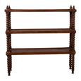 Open Shelving Unit - Spindle Frame - Rich Dark - Wooden