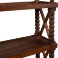 Open Shelving Unit - Spindle Frame - Rich Dark - Wooden