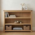 Treviso Oak Low Bookcase