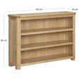 Treviso Oak Low Bookcase