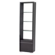 Versilia Bookcase - 1 Door RHF - Black