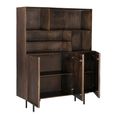 Elan Shelving Unit - 3 Door - Chestnut - Mango Wood