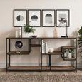 Flow Open Shelving Unit - Low - Natural - Mango Wood