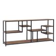 Flow Open Shelving Unit - Low - Natural - Mango Wood