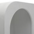 Geo White Bookcase - Tall - Geometric Design