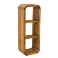 Curved Edge Mango Wood Tall Bookshelf thumbnail 3