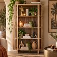 Mango Wood Large Slatted Bookcase thumbnail