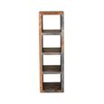Cube Goa Petite Bookcase - 4 Hole - Rustic Sheesham