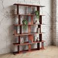 Goa Abstract Shelving Unit - Rustic Sheesham