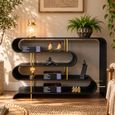Shelving Unit Open Black Metal thumbnail
