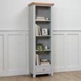 Melbourne French Grey Painted 1 Drawer Tall Bookcase thumbnail