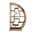 Cube Natural Mango Wood Half Round Shelving Unit thumbnail 2