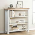 Hayley Bookcase - Small - Oak and White