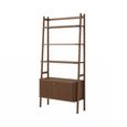 Soho Bookcase - 2 Door - Slatted - Dark Oak