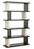Waldorf Black and White Open Shelving Unit