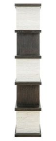 Waldorf Black and White Open Shelving Unit