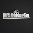 Toronto Wall Shelf - 125cm - White Gloss