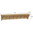 Dorchester Coat Rack - Rustic Oak