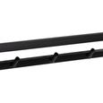 Seaford Clothes Rack - Wall Mounted - Black Metal