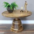 Mango Wood Large Round Coffee Table thumbnail 4
