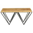 Clearance - Cosgrove Rectangle Coffee Table Black Metal Hairpin Legs Mango Wood thumbnail 3