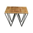 Clearance - Cosgrove Rectangle Coffee Table Black Metal Hairpin Legs Mango Wood thumbnail 4