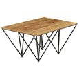 Clearance - Cosgrove Rectangle Coffee Table Black Metal Hairpin Legs Mango Wood thumbnail 5