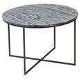 Clearance - The Glam Home Black Marble Top Round Coffee Table thumbnail 3