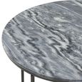 Clearance - The Glam Home Black Marble Top Round Coffee Table thumbnail 4