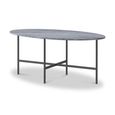 Marmora Coffee Table - Oval - Grey Marble
