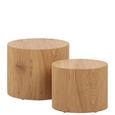 Mice Coffee Table - Set of 2 - Oak Oval