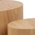 Mice Coffee Table - Set of 2 - Oak Oval