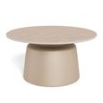 Santorini Coffee Table - Round - Beige Ceramic