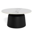 Santorini Coffee Table - Round - White Ceramic
